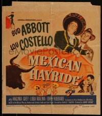 2b0511 MEXICAN HAYRIDE WC 1948 matador Bud Abbott & Lou Costello in Mexico, great art!