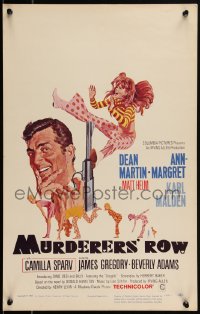 2b0513 MURDERERS' ROW WC 1966 art of spy Dean Martin as Matt Helm & sexy Ann-Margret by McGinnis!