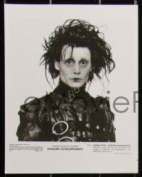 2b1998 EDWARD SCISSORHANDS 10 8x10 stills 1990 Tim Burton, Johnny Depp, Wynona Ryder, topiary garden!