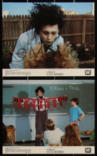 2b2103 EDWARD SCISSORHANDS 5 8x10 mini LCs 1990 Tim Burton, Johnny Depp, Wynona Ryder, topiary garden!