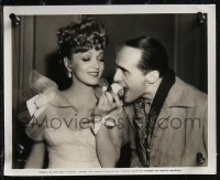 2b2221 FLAME OF NEW ORLEANS 2 8x10 stills 1941 Marlene Dietrich clowning with Rene Clair and Cabot!