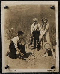 2b2227 GOLF 2 deluxe 8x10 stills 1922 great images of Larry Semon and cast golfing in hills!