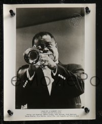 2b1988 JAZZ ON A SUMMER'S DAY 11 8x10 stills 1960 Louis Armstrong with trumpet, Mahalia Jackson!