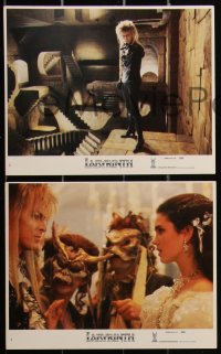 2b2040 LABYRINTH 8 8x10 mini LCs 1986 George Lucas, Jim Henson, David Bowie & Jennifer Connelly!