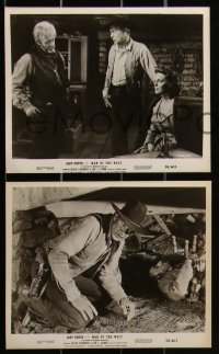 2b2043 MAN OF THE WEST 8 8x10 stills 1958 Mann, western cowboy Gary Cooper is the man of fast draw!