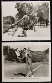 2b1940 PEE-WEE'S BIG ADVENTURE 18 8x10 stills 1985 Tim Burton, Paul Reubens & his beloved bike!