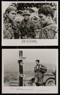 2b2095 PLATOON 6 8x10 stills 1986 Oliver Stone candid, Tom Berenger, Willem Dafoe, Vietnam War!