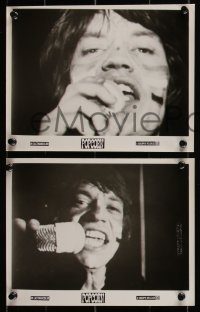 2b2148 POPCORN 4 8x10 stills 1969 The Rolling Stones, all great close-ups of rockin' Mick Jagger!