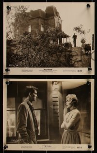 2b2188 PSYCHO 3 8x10 stills 1960 Alfred Hitchcock classic, Perkins with Leigh, Gavin + the house!