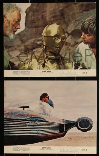 2b2152 STAR WARS 4 8x10 mini LCs 1977 A New Hope, Lucas epic, Luke, Leia, great images!