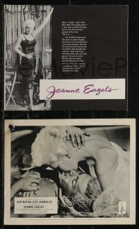 2b1669 JEANNE EAGELS 8 English FOH LCs 1957 great images of sexy Kim Novak & Jeff Chandler!