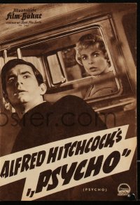 2b1512 PSYCHO German program 1960 Janet Leigh, Anthony Perkins, Alfred Hitchcock, different!