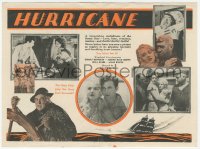 2b1574 HURRICANE herald 1929 great art of Hobart Bosworth, Johnny Mack Brown, Leila Hyams, rare!