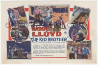 2b1575 KID BROTHER herald 1927 Harold Lloyd becomes sheriff to prove himself to his father, rare!