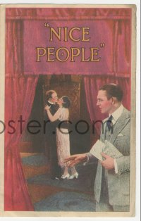 2b1588 NICE PEOPLE herald 1922 Bebe Daniels gets stranded at a farm & Wallace Reid helps her, rare!