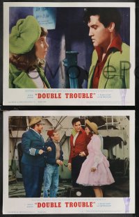 2b1472 DOUBLE TROUBLE 3 LCs 1967 images of rockin' Elvis Presley singing and dancing, Annette Day!