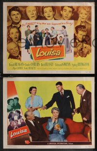 2b1405 LOUISA 8 LCs 1950 Ronald Reagan, Charles Coburn, Ruth Hussey, Spring Byington!