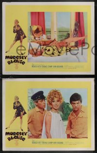 2b1448 MODESTY BLAISE 5 LCs 1966 Bob Peak border art of sexiest female secret agent Monica Vitti!