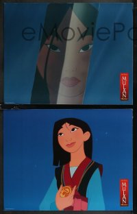 2b1390 MULAN 12 LCs 1998 Walt Disney Ancient China cartoon, Ming-Na Wen, cool animated action!