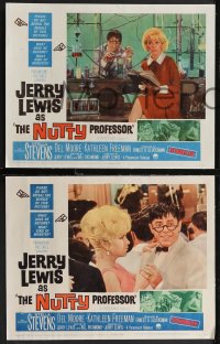 2b1424 NUTTY PROFESSOR 7 LCs 1963 wacky scientist Jerry Lewis, sexy Stella Stevens in border!