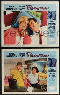 2b1460 PILLOW TALK 4 LCs R1964 bachelor Rock Hudson loves pretty career girl Doris Day!