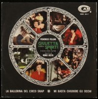 2b0587 JULIET OF THE SPIRITS booster kit 1965 Federico Fellini, includes 45 RPM record, ultra rare!