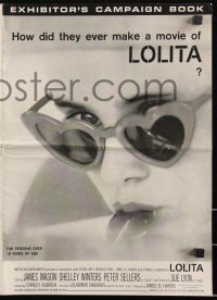 2b0734 LOLITA pressbook 1962 Stanley Kubrick classic, Sue Lyon with heart sunglasses & lollipop!