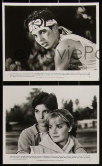 2b0807 KARATE KID presskit w/ 5 stills 1984 Pat Morita, Ralph Macchio, Elisabeth Shue, teen classic!