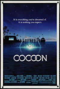 2c0909 COCOON 1sh 1985 Ron Howard classic sci-fi, great artwork by John Alvin!