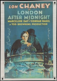 2c0410 LONDON AFTER MIDNIGHT Egyptian poster 2000s great image of Lon Chaney from one sheet!