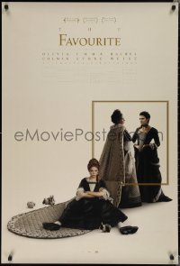 2c0973 FAVOURITE int'l DS 1sh 2018 Colman as Queen Anne, Emma Stone, Rachel Weisz!