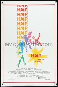 2c1030 HAIR 1sh 1979 Milos Forman musical, Treat Williams, let the sun shine in!