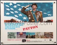 2c0650 PATTON 1/2sh 1970 General George C. Scott military World War II classic!