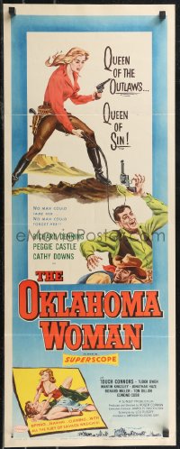 2c0746 OKLAHOMA WOMAN insert 1956 AIP western bad girl, no man could tame her, no man could forget her!