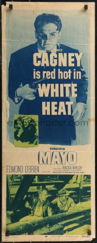 2c0780 WHITE HEAT insert R1956 James Cagney is Cody Jarrett, classic film noir, top of the world, Ma!