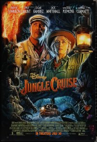 2c1118 JUNGLE CRUISE advance DS 1sh 2020 Walt Disney, Dwayne Johnson, Blunt, based on the ride!