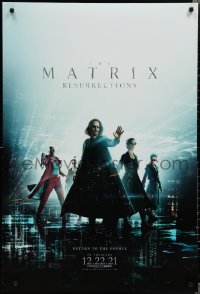 2c1197 MATRIX RESURRECTIONS IMAX teaser DS 1sh 2021 Keanu Reeves, Carrie-Anne Moss, top cast!