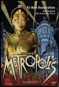 2c1208 METROPOLIS DS 1sh R2002 Brigitte Helm as the gynoid Maria, The Machine Man!