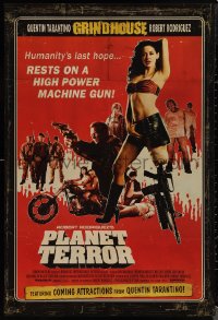 2c1274 PLANET TERROR int'l DS 1sh 2007 Robert Rodriguez, Grindhouse, Rose McGowan with gun leg!