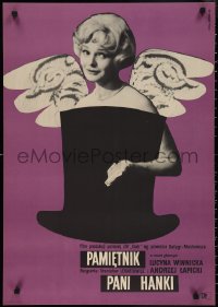 2c0589 PAMIETNIK PANI HANKI Polish 23x33 1963 Stanislaw Lenartowicz, Gorka art of woman & hat!