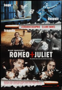 2c1329 ROMEO & JULIET style C int'l DS 1sh 1996 Leonardo DiCaprio, Claire Danes, Baz Luhrmann!