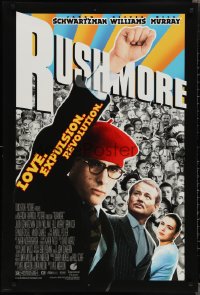 2c1335 RUSHMORE DS 1sh 1998 Wes Anderson, Jason Schwartzman, Bill Murray, love, expulsion, revolution