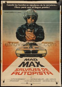 2c0452 MAD MAX Spanish 1980 George Miller post-apocalyptic classic, different art of Mel Gibson!