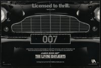 2c0147 LIVING DAYLIGHTS 12x18 special poster 1986 great image of classic Aston Martin car grill!