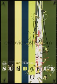 2c0215 SUNDANCE FILM FESTIVAL 24x36 film festival poster 2001 really cool art and design!