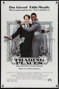 2c1440 TRADING PLACES 1sh 1983 Dan Aykroyd & Eddie Murphy are getting rich & getting even!