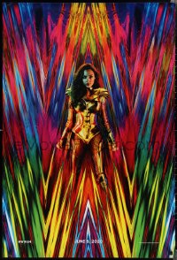 2c1489 WONDER WOMAN 1984 teaser DS 1sh 2020 great 80s inspired image of Gal Gadot as Amazon princess!