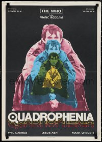 2c0355 QUADROPHENIA Yugoslavian 20x28 1979 English rock & roll, different multiple color images!