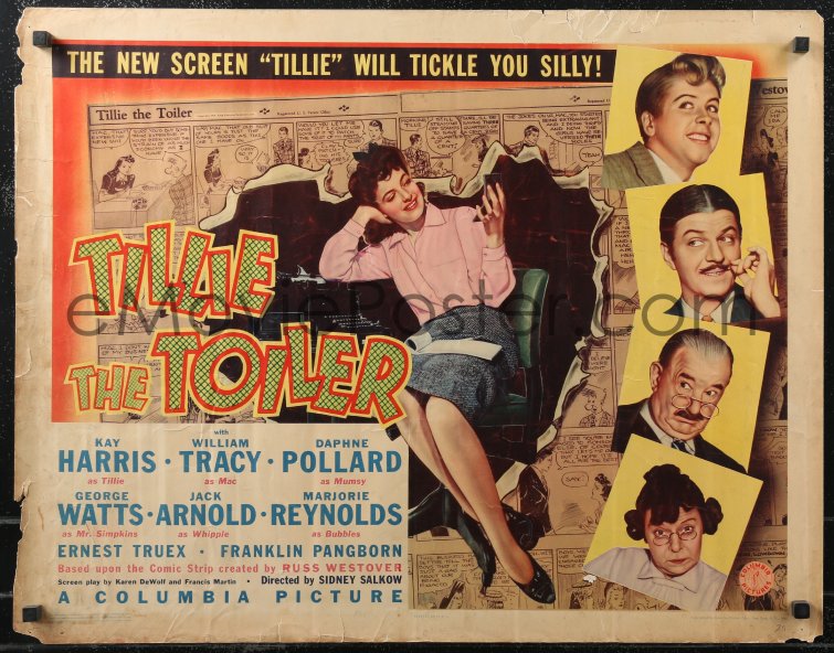 eMoviePoster.com: 2c0657 TILLIE THE TOILER 1/2sh 1941 Kay Harris, from ...