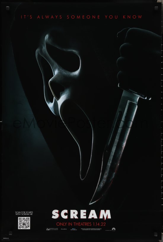 eMoviePoster.com Image For: 2c1341 SCREAM teaser DS 1sh 2022 Cox ...